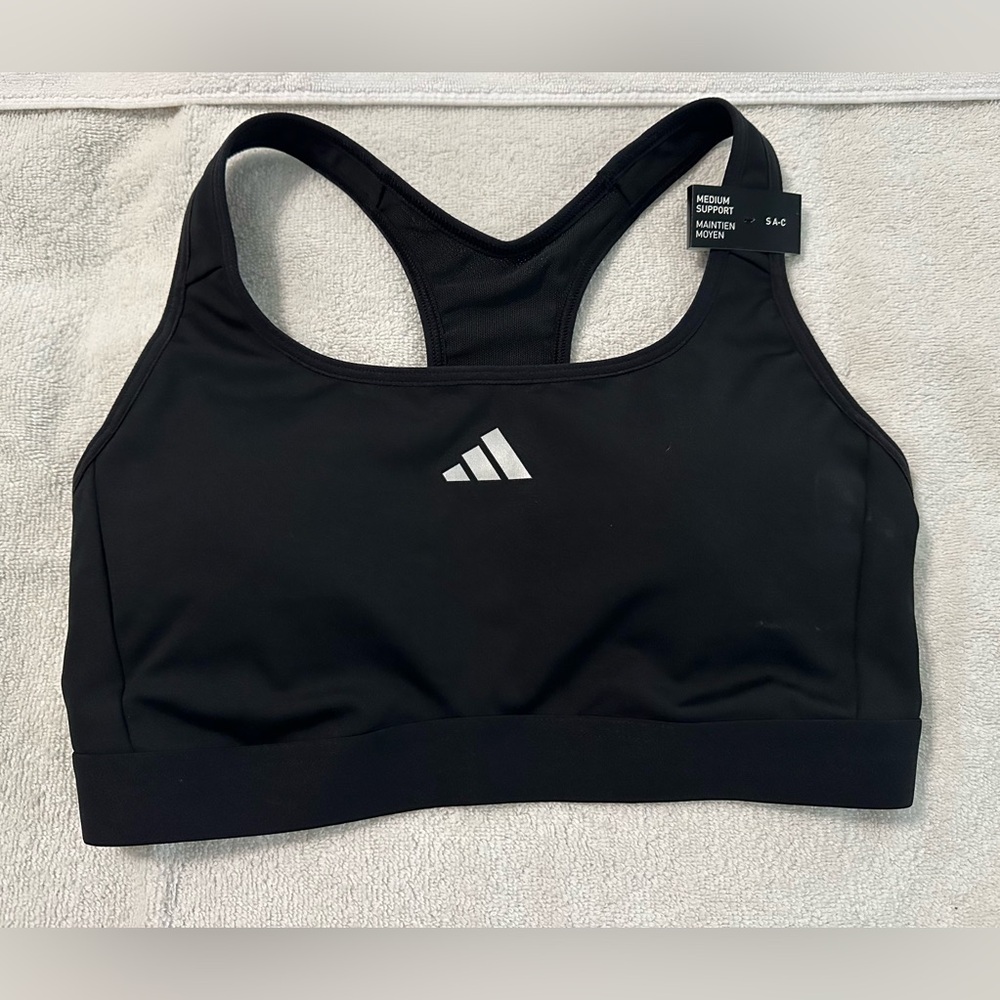 NWT Adidas TF‎ PWR MS Sports Bra - Medium Support